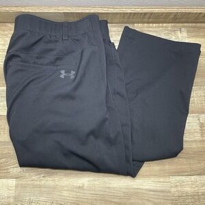 Under Armour The Showdown UA Match Play Golf Mesh Pants Men 36x30 Black 30" EUC